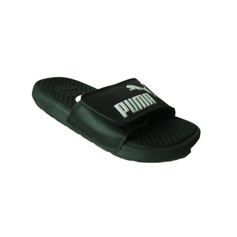 Puma Big Boys Slide Sandals Size 11 Black